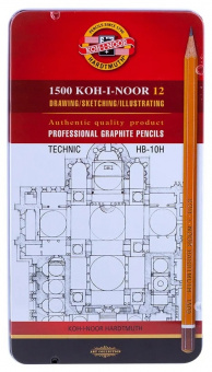 KOH-I-NOOR 1502/1 (12)    , 12 . "Technic" (HB-10H)