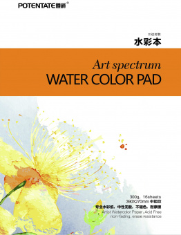  Potentate Watercolor Pad (Midium Surface), 16 ,  390 x 270 mm,  300 /