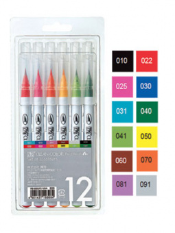    ZIG Clean Color Real Brush, 12 