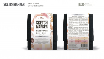   Sketchmarker Skin tones 12   +  