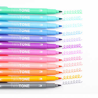  Tombow TwinTone Pastels ( ) 12 .